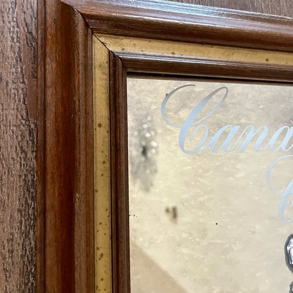 Framed Mirror Canadian Club Classic 12-year -old Canadian Whisky 17/20 Inches - Picture 4 of 11